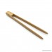 HUELE Long Grip 2-Pack 9.5-Inch Natural Bamboo Kitchen Tongs Toast Tongs - B0747L34SF